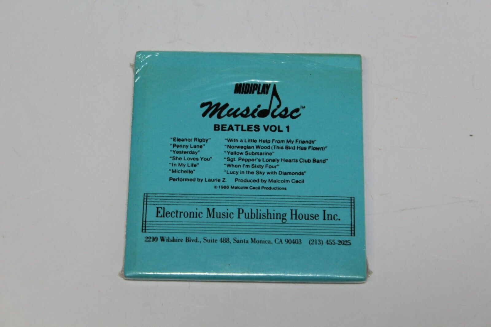 VTG MidiPlay MusicDisc Beatles Vol 1 - 1986 - NEW - Factory Sealed