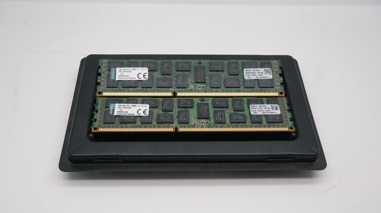 Kingston 32GB (16GBx2) 2RX4 PC3-12800R DDR3 ECC Server Memory - KTD-PE316/16G