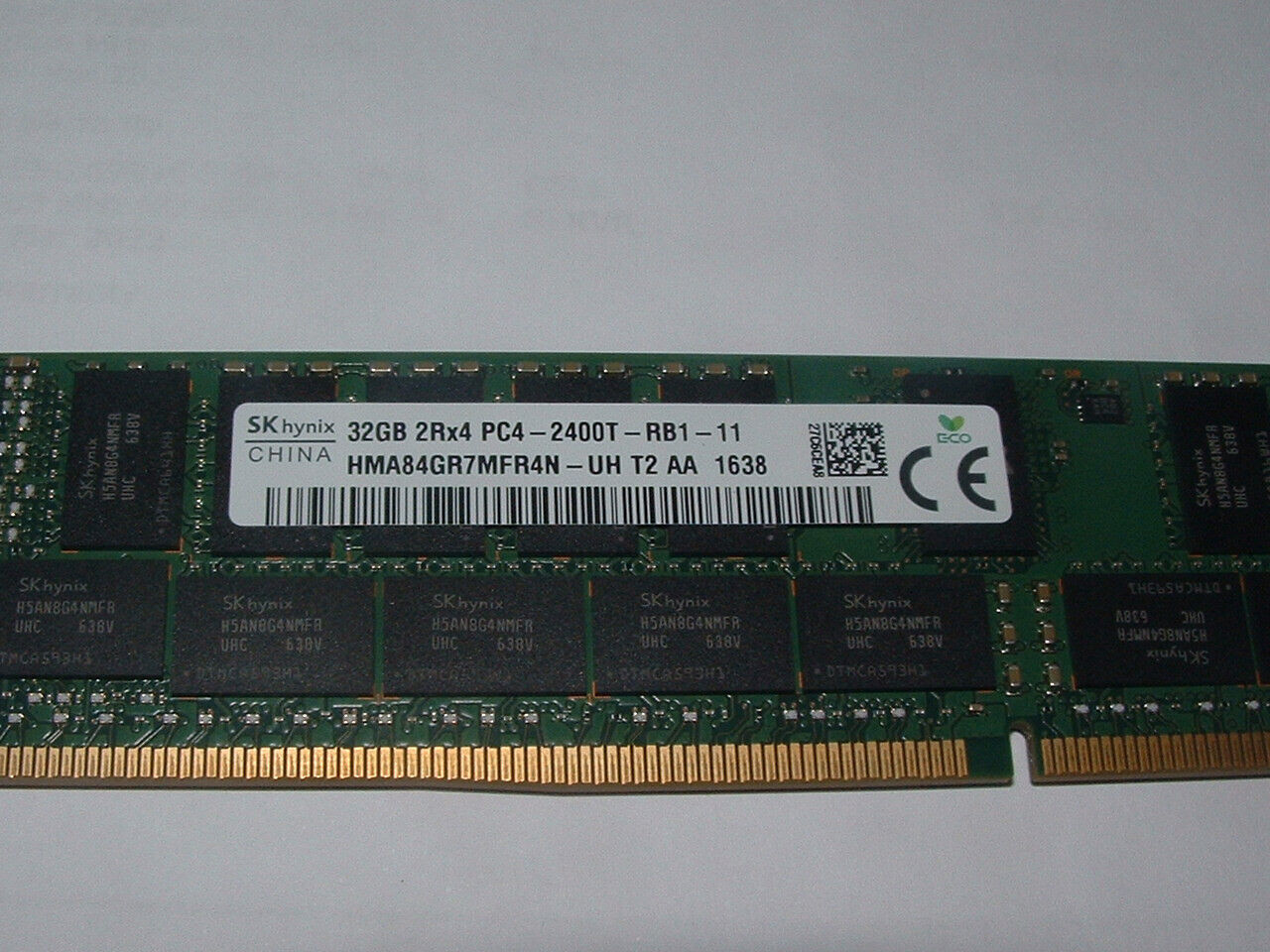256gb (8x 32gb) HMA84GR7MFR4N-UH 2400T 2Rx4 DDR4 Registered ECC Server Memory