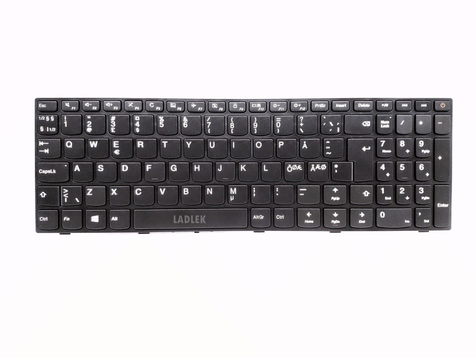Danish Swedish Norwegian Finnish Nordic keyboard for Lenovo 110-15ISK 110-17ISK