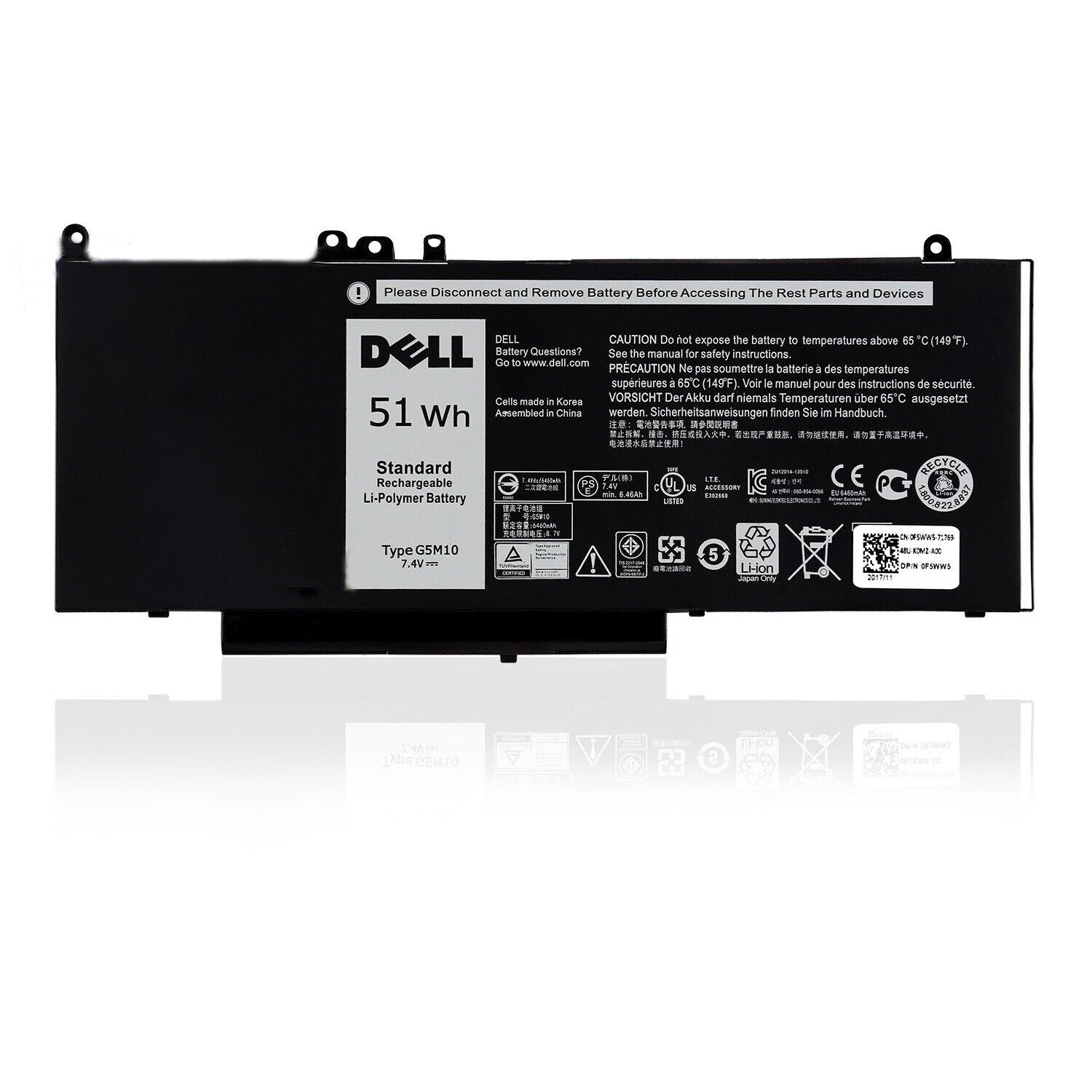 Genuine OEM G5M10 Battery For Dell Latitude 3160 E5250 E5450 E5550 WYJC2 8V5GX