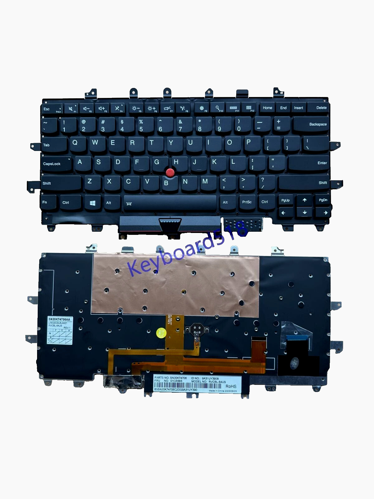 New US Keyboard for Lenovo Thinkpad Carbon X1 Gen 4 4th X1C 2016 20FB 20FC