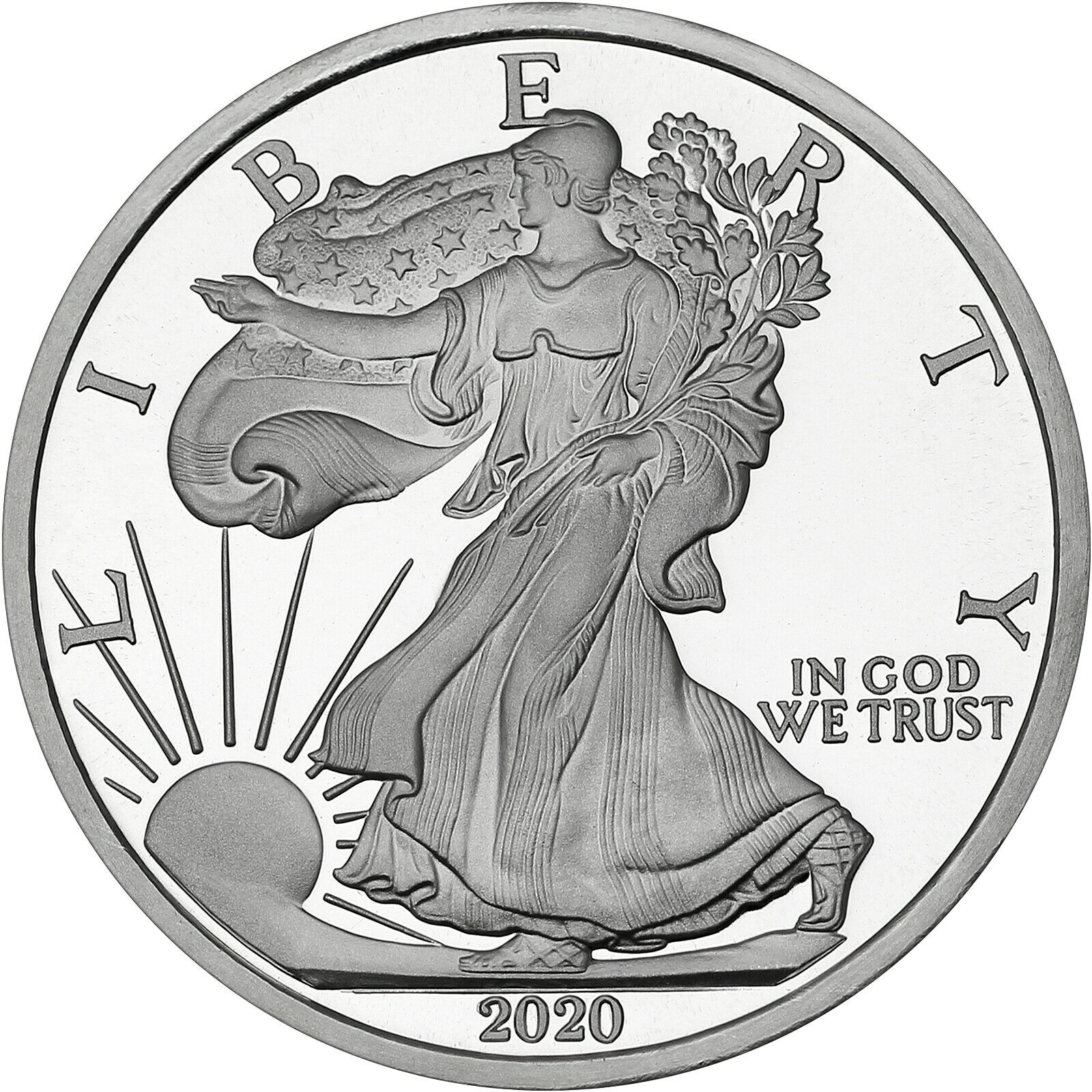 SilverTowne Minted 2020 Silver American Eagle 5oz .999 Silver Round