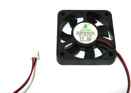 12V 50 x 50 x 10mm mini DC Axial cooling heat-shink extractor fan computer 2pcs