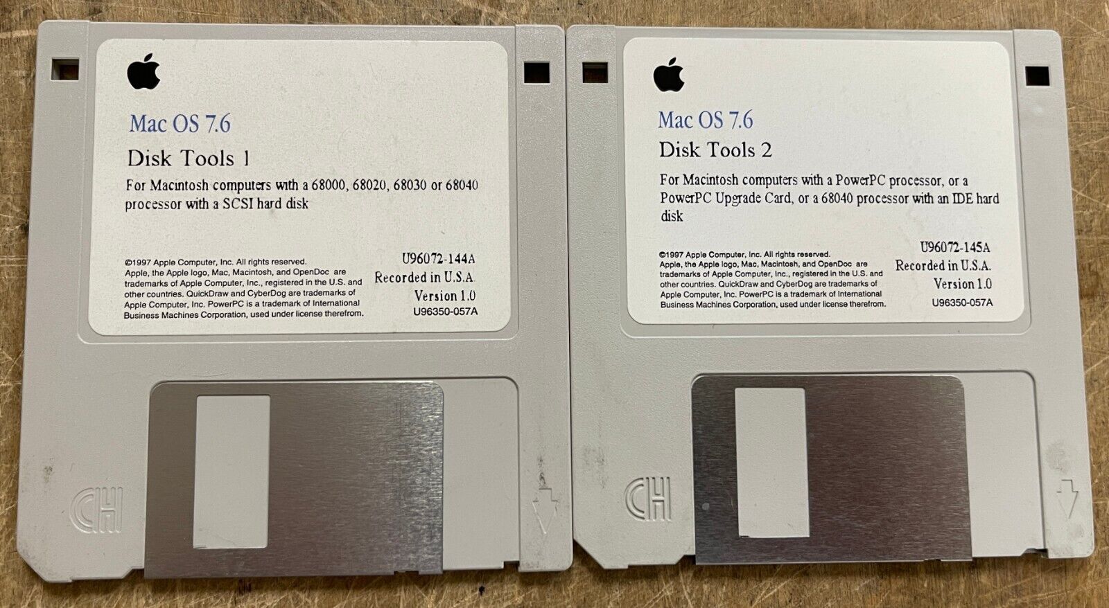 Vintage Apple Macintosh System 7.6 Disk Tools on Floppy TESTED and READABLE