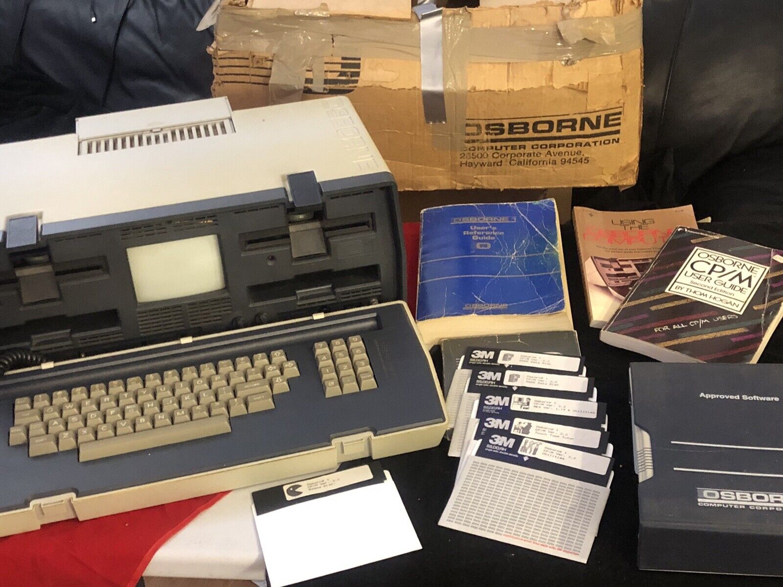 Vintage Osborne 1 Computer with Manuals and Software - Boots to Rev. 1.44