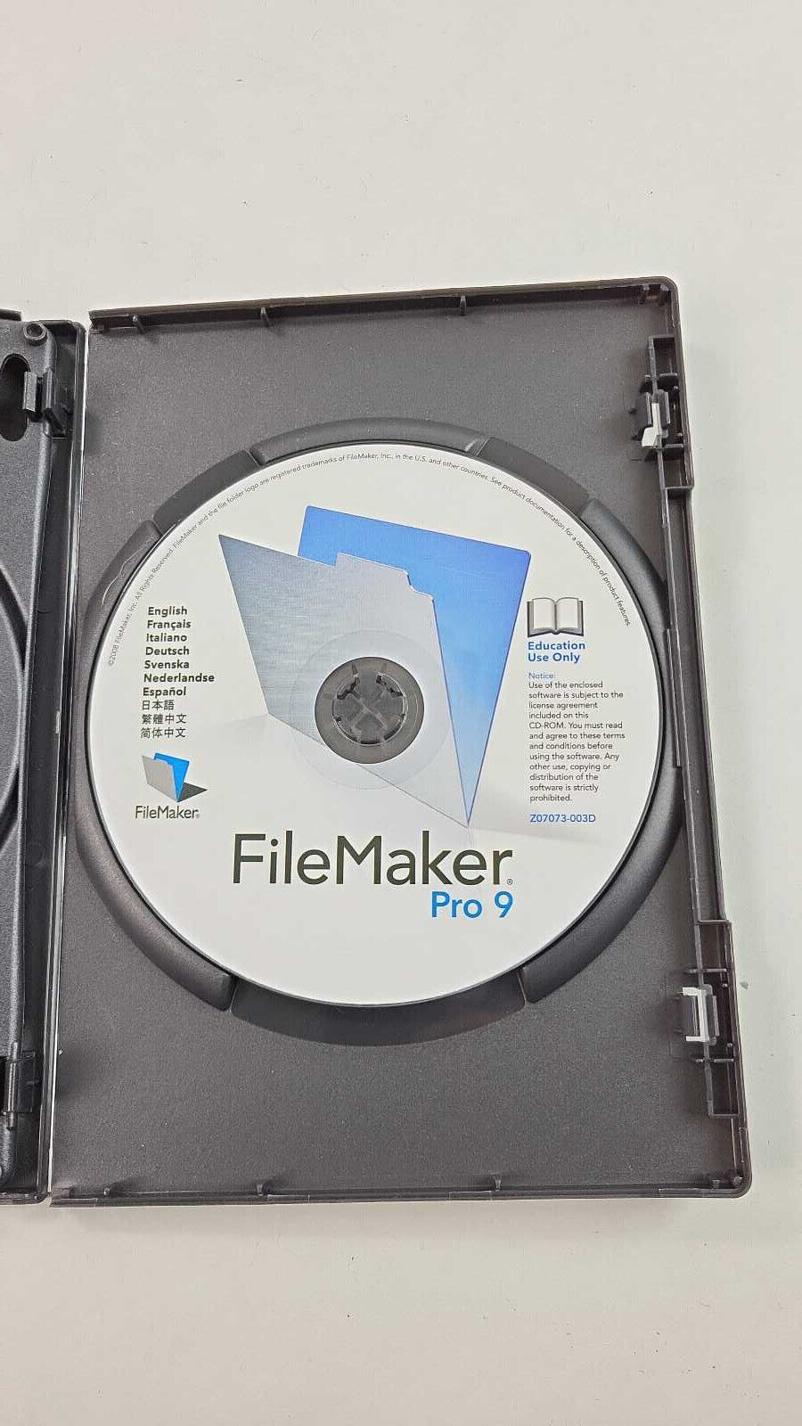 Filemake Pro 9 with Disc and Key - Mac -  Education Edition