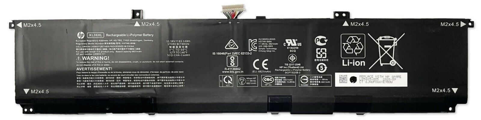 New Original KL06XL Battery for HP Envy 15-EP0090TX HSTNN-IB9M L85885-005 OEM