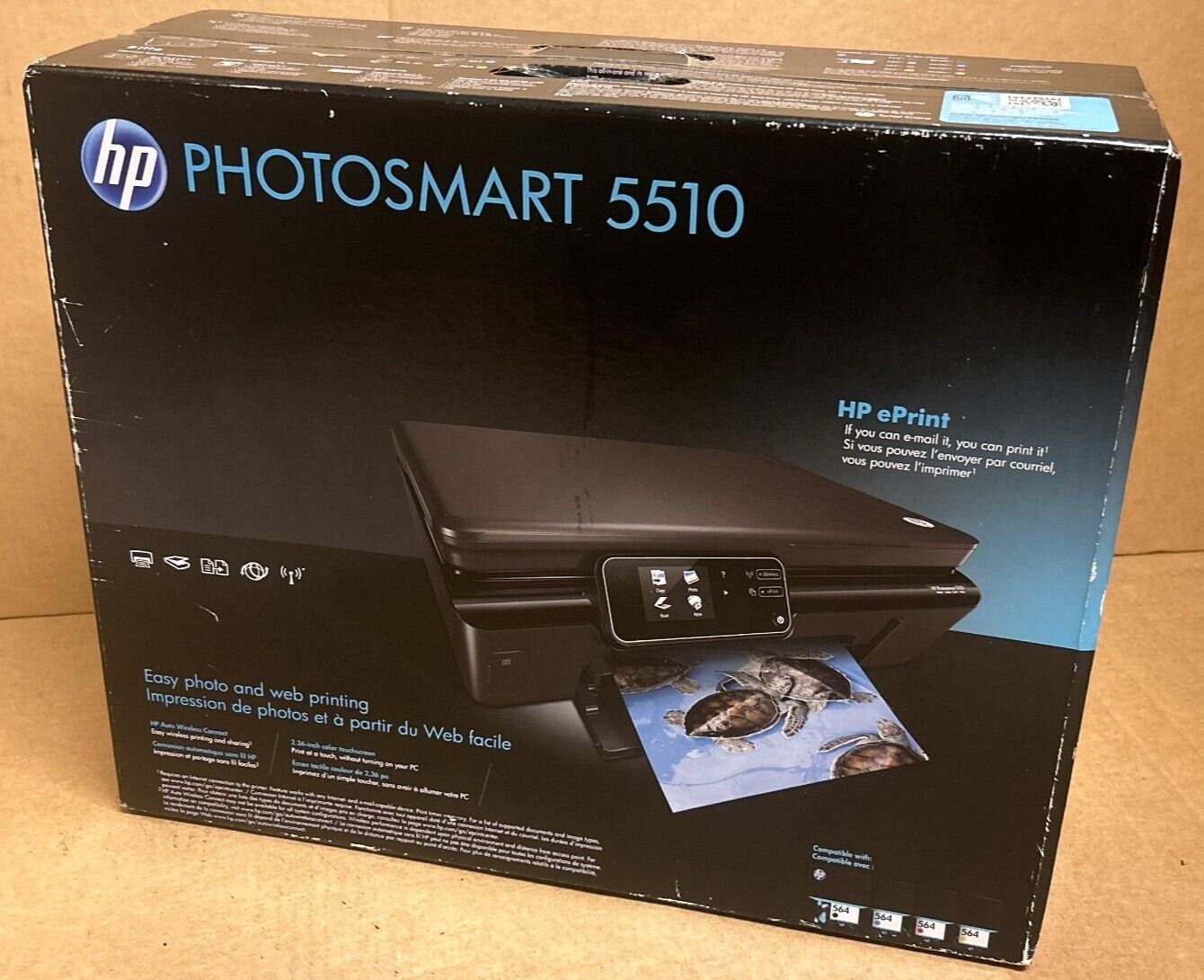 HP Photosmart 5510e All-in-One Wireless Photo Printer e-Print B111a New Sealed