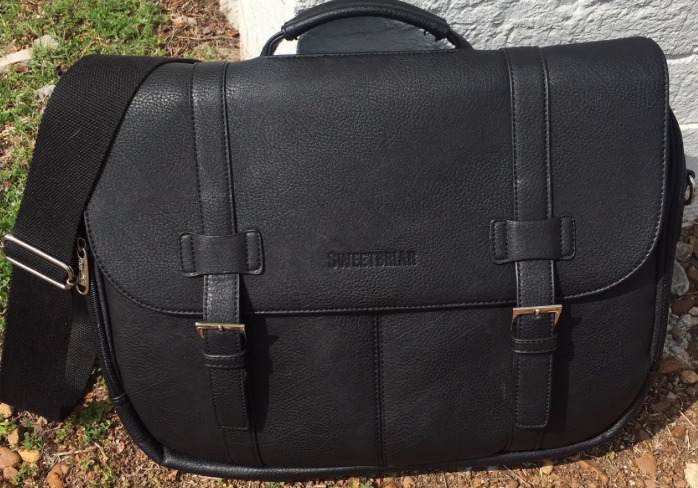 Vegan Leather Laptop Briefcase - Bag 