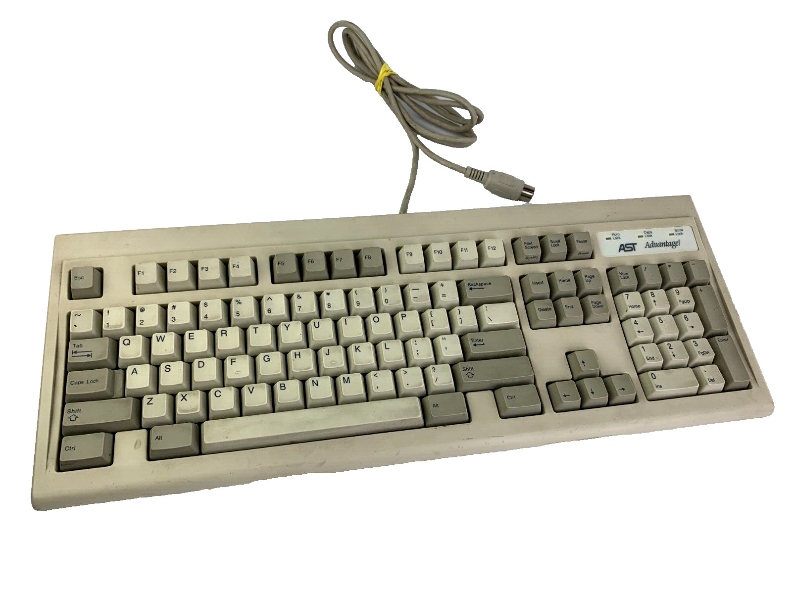 *VINTAGE* 1991 AST Advantage Keyboard SK-1100 5-PIN Male PN: KKA102RE1U