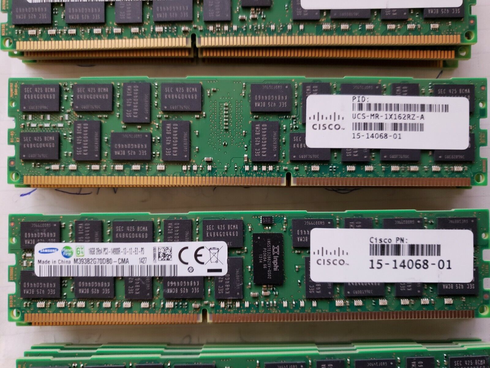 Samsung CISCO 15-14068-01 16GB PC3-14900R 2Rx4 ECC Memory M393B2G70DB0-CMA