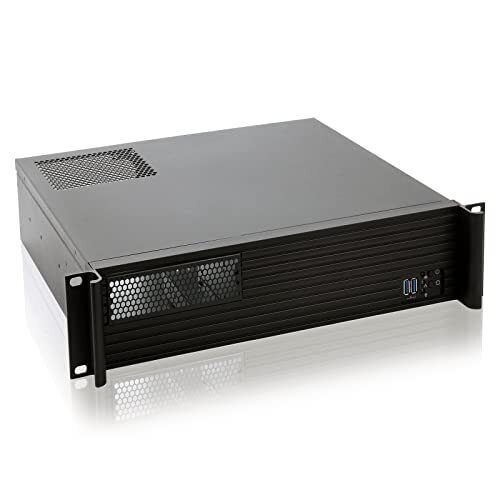 Microatx 2U Rackmount Server Chassis Short Depth 1X5.25 Front +4X3.5 Bay / USB3.