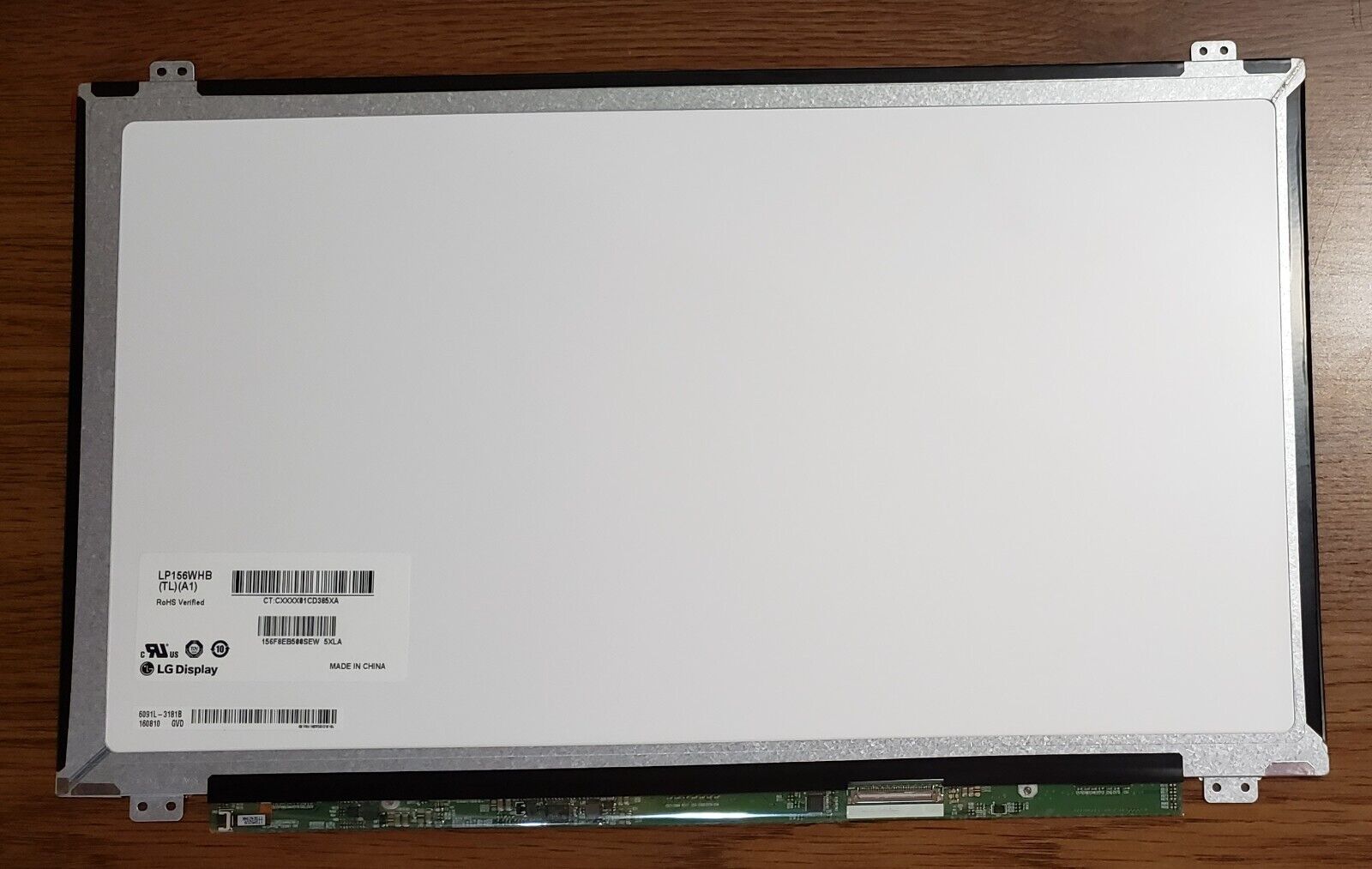 LP156WHB (TL) (A1) LED LCD Screen   15.6 WXGA 1366X768 - 40 Pin Non Touch