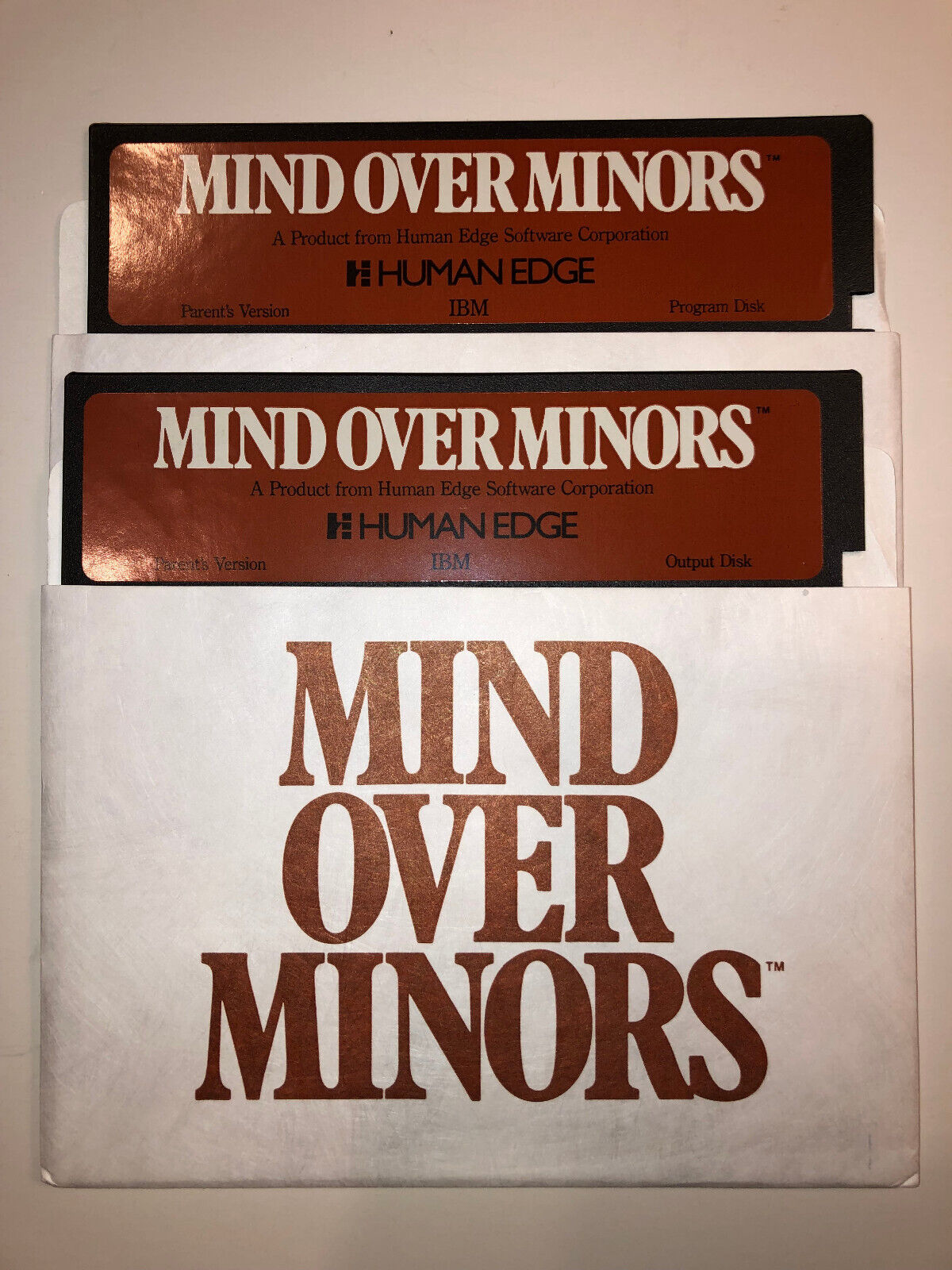 Vintage MIND OVER MINORS IBM PC Educational Computer Software 5.25\