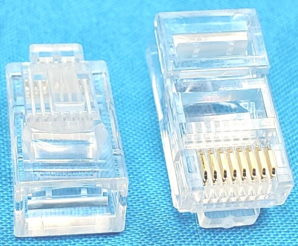 Pack of 50 -TRIPPLITE Cat 5 Stranded Modular Connectors, Clear (N031-050)