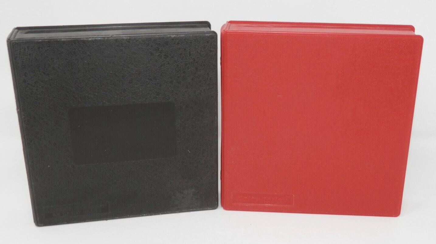 MINIKAS-ETTE 10 Color Coder Library Case 5.25 Floppy Disk Holder Storage Vintage