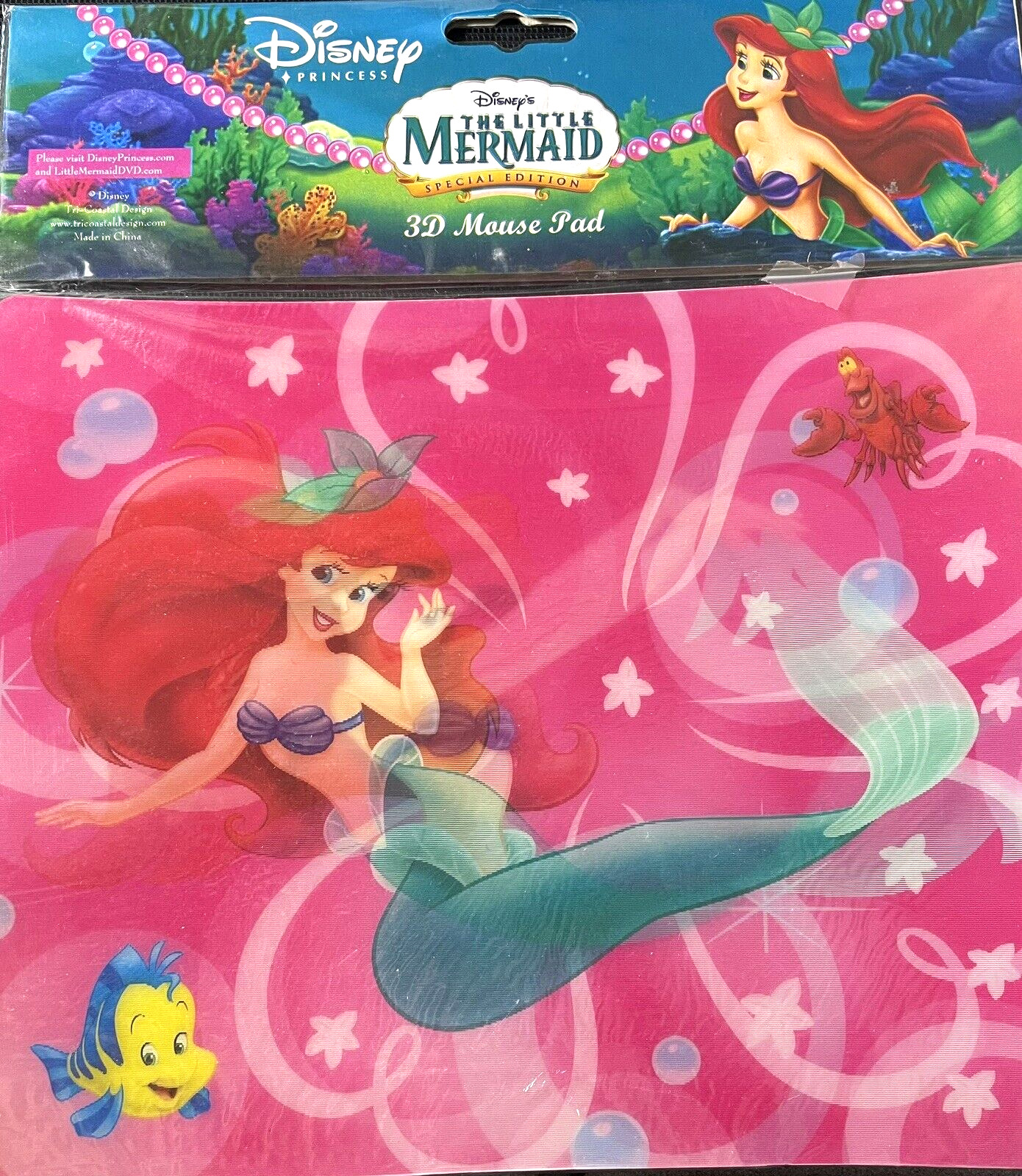 Disney Princess ~ Disney\'s The Little Mermaid 3D Mouse Pad ~ Special Edition ~