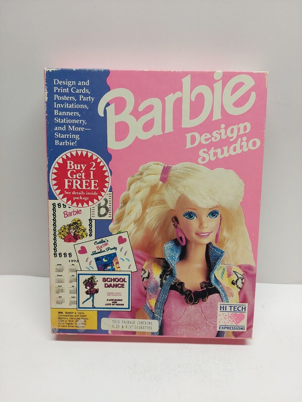 Barbie Design Studio IBM/Tandy 1991 Hi-Tech  Expressions VINTAGE  Fun & Great 