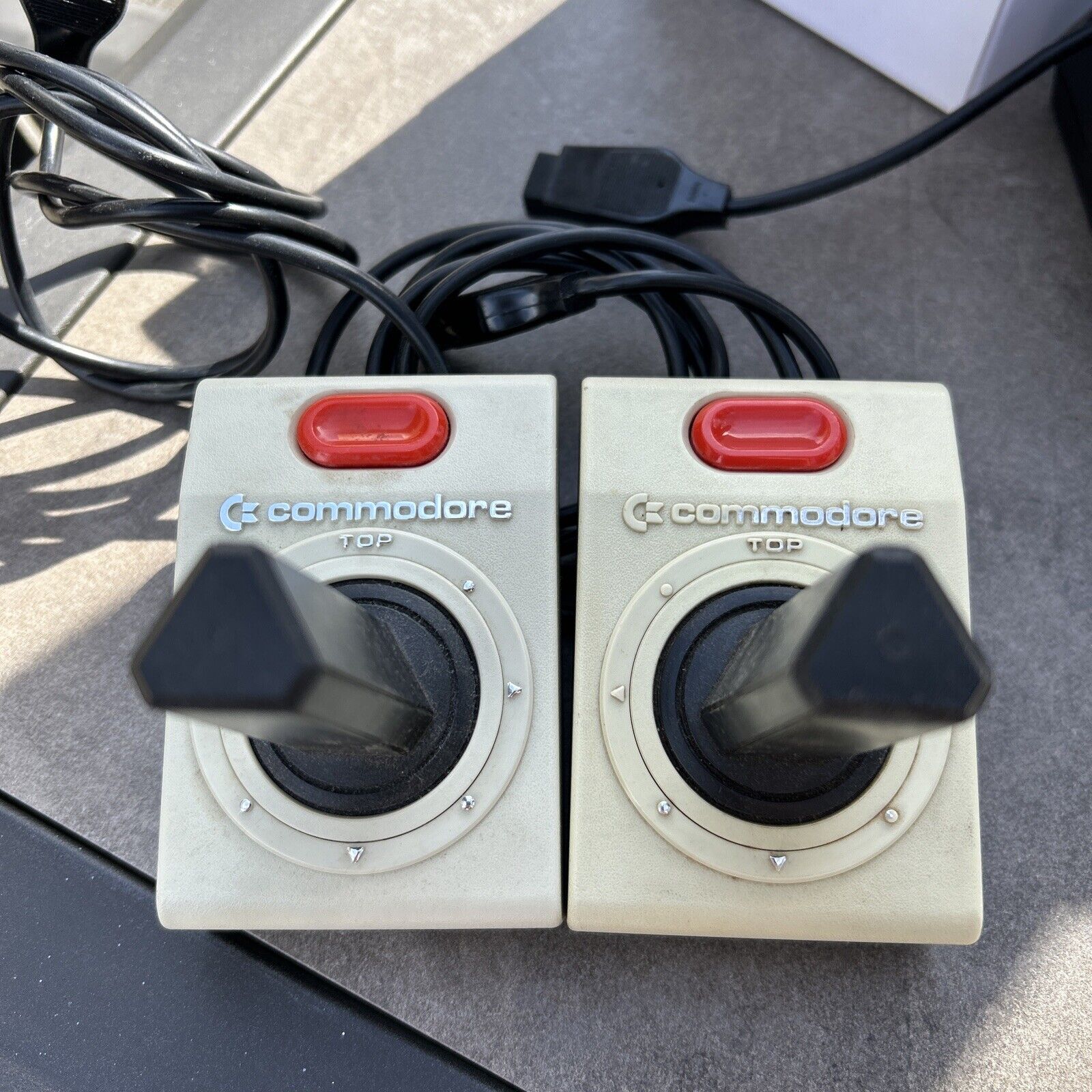 Lot of 2 Vintage Commodore 64 Controller Joystick