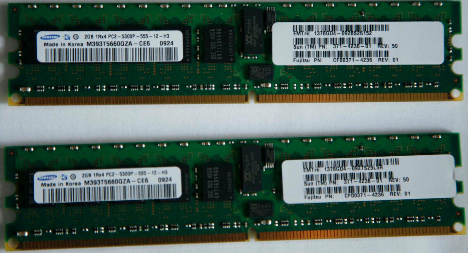 2Gb ECC Memory DDR2 - Samsung M393T5660 QZA-CE6  