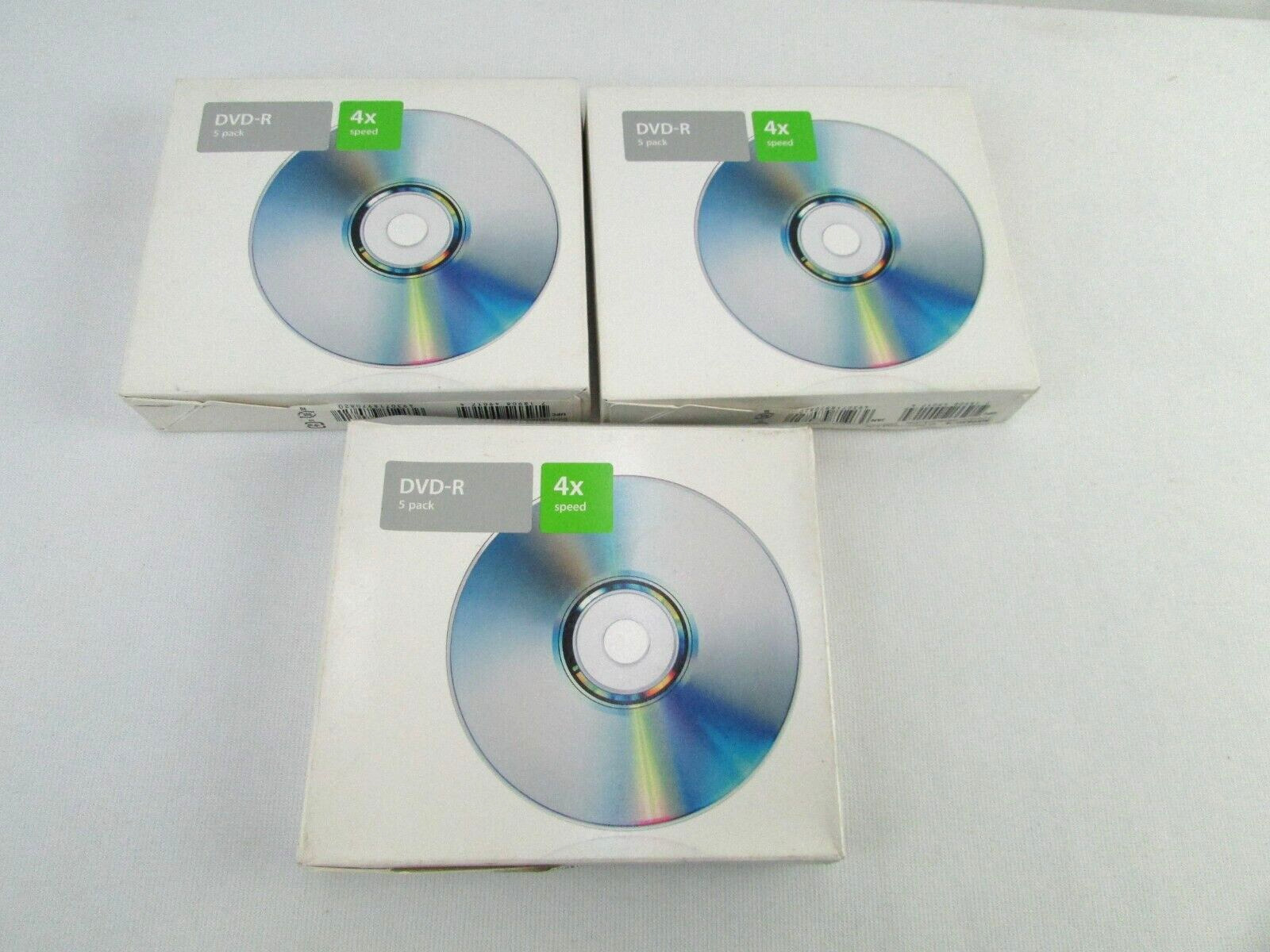 Apple DVD-R (2) 5 Pack Sealed & 4 Pack 4X Speed M8985G Total 14 New Never Used