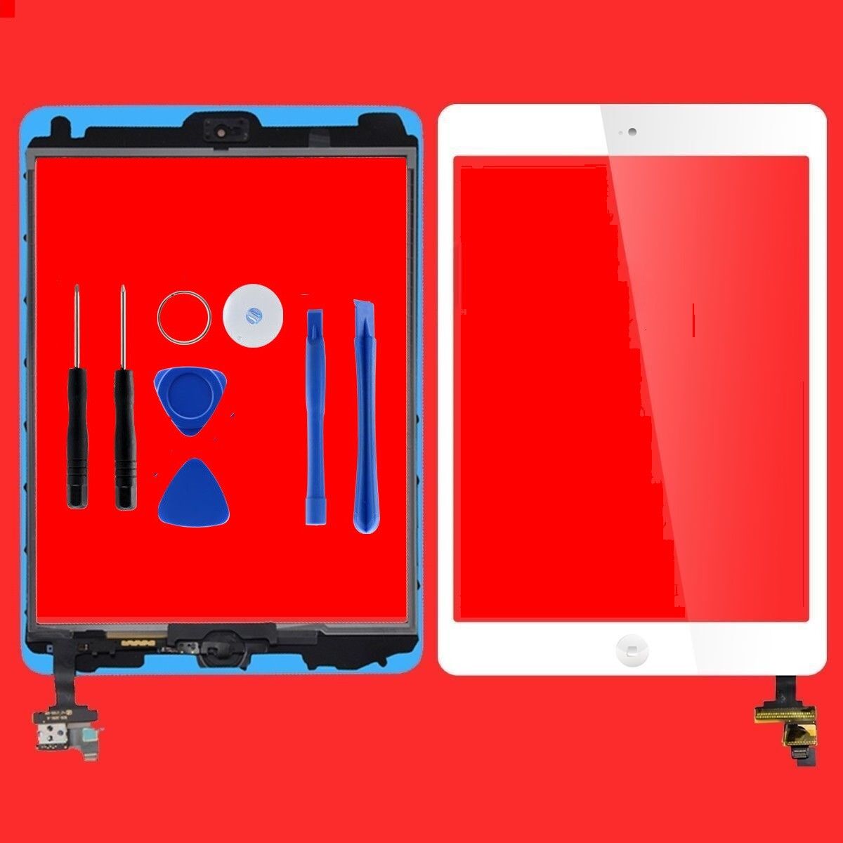 Touch Screen Glass Digitizer Screen replacement for iPad Mini 1st 2nd White