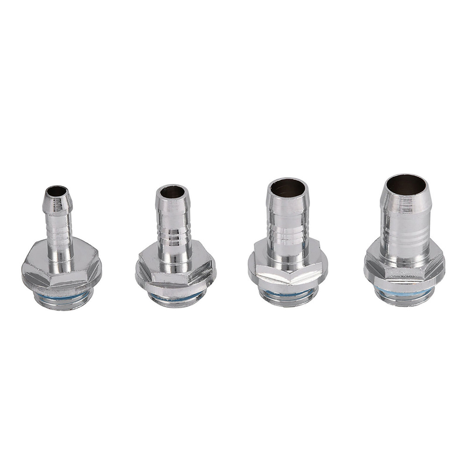 6 PCS PC Water Cooling Two touch Fitting G1/4 Thread Barb Connector for Tube