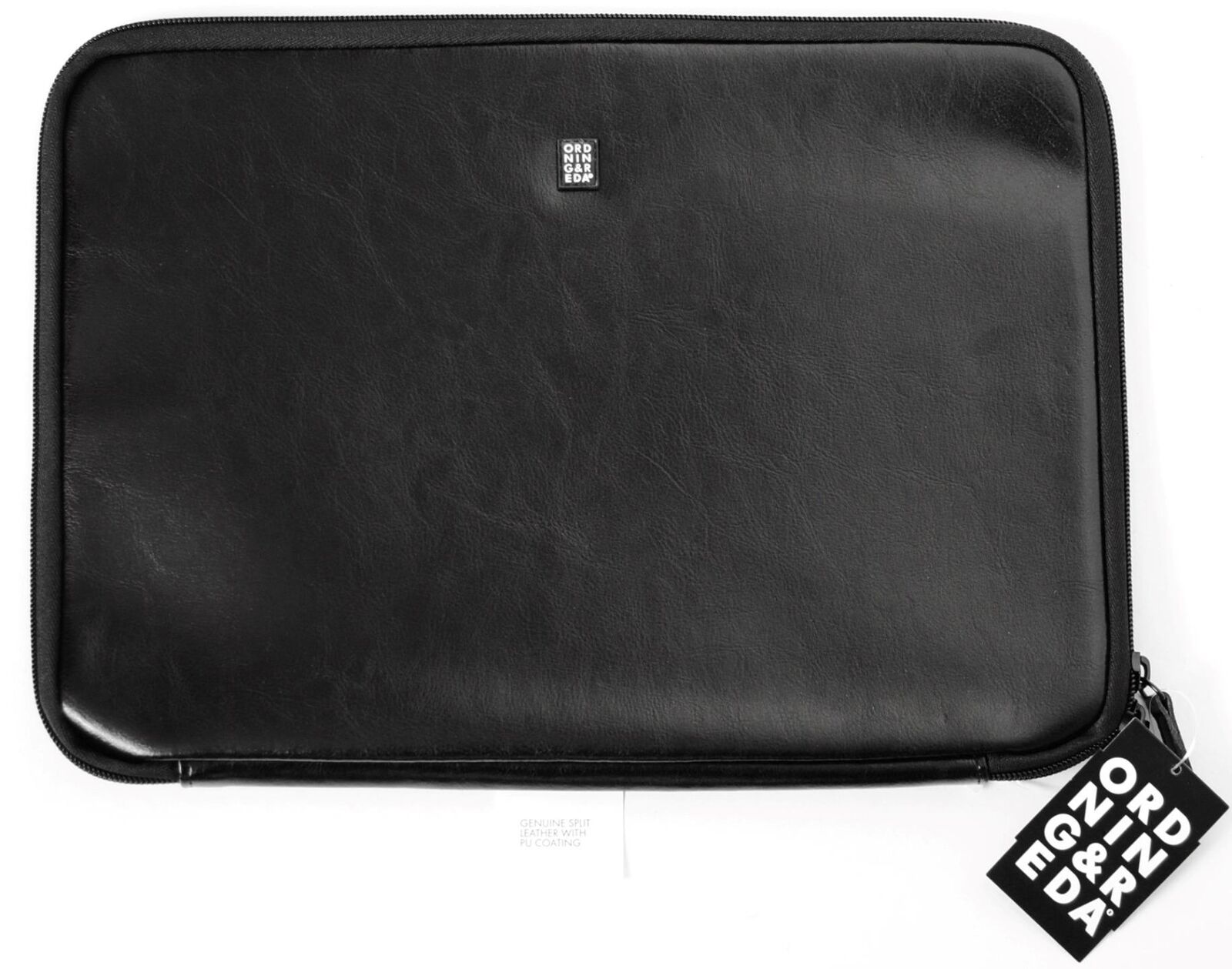 New Genuine Leather Laptop Case Sleeve Padded Deluxe Zip Around ORDNING & REDA