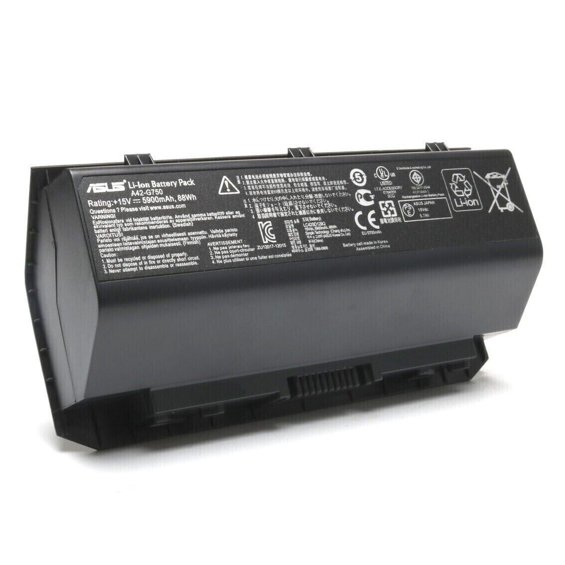 Genuine A42-G750 Laptop Battery For ASUS ROG G750 G750J G750JM G750JW A42G750