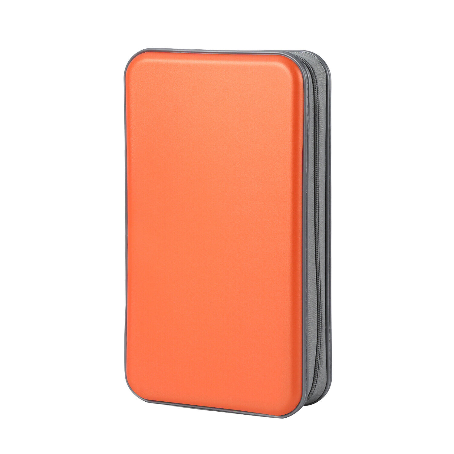 96 Disc CD Case DVD VCD Storage Organize Holder Carry Wallet Zipper Bag Orange