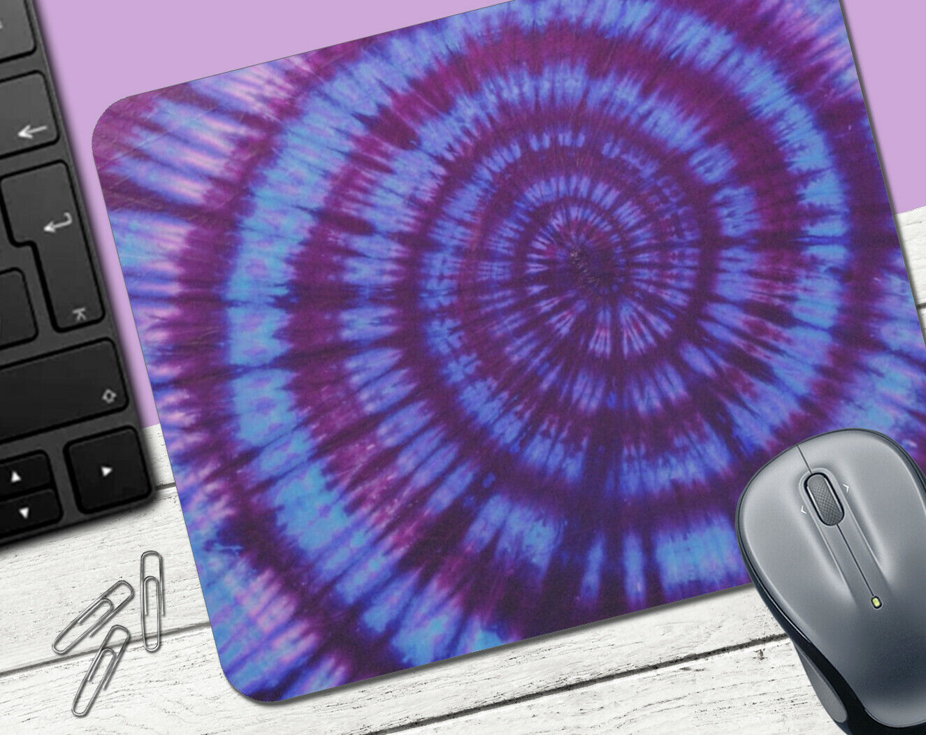 Tie-Dyed #6 MOUSE PAD - Hippie Peace Love 60's 70s Computer Mousepad Office Gift