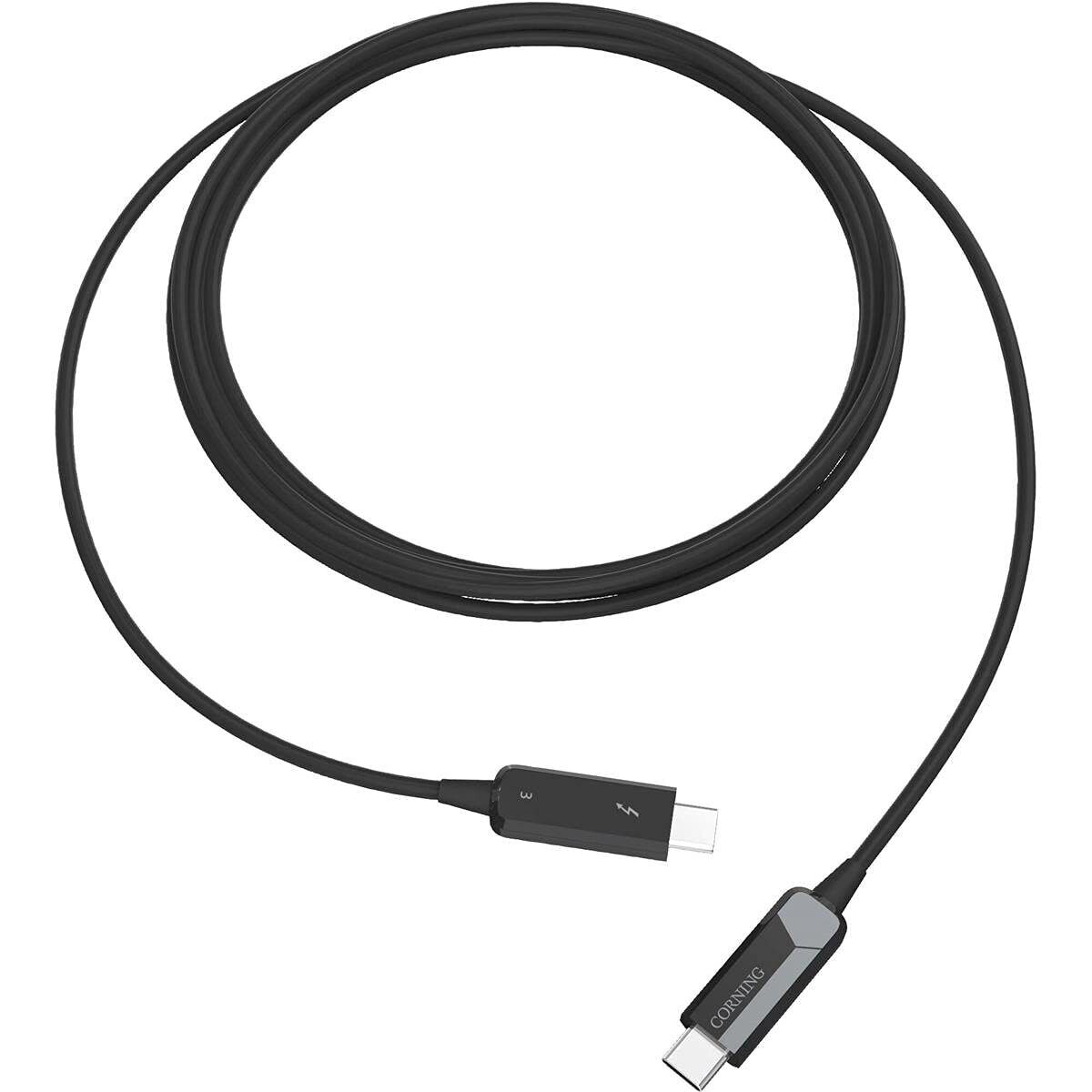 Optical Cables by Corning Thunderbolt 3 USB Type-C Male Optical Cable, 5m