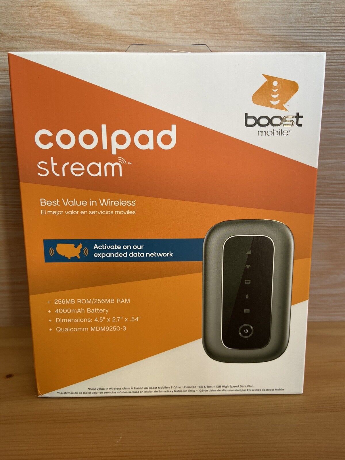 Boost Mobile Coolpad Stream 4G LTE Extended Range WiFi Hot Spot Prepaid - SEALED