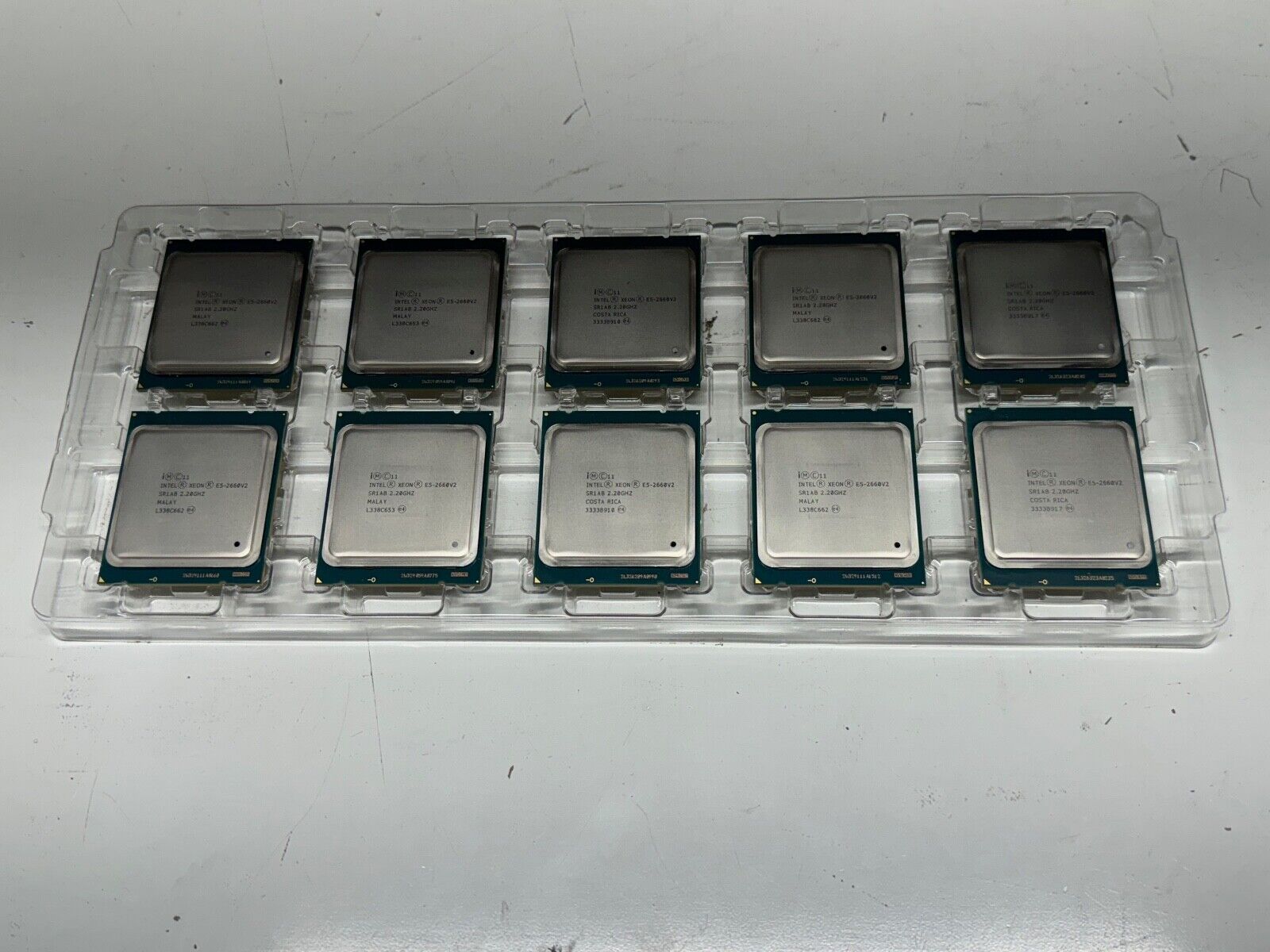Lot of 10 Intel Xeon E5-2660 V2 SR1AB 2.2GHz 10-Core Server CPU LGA-2011 95W