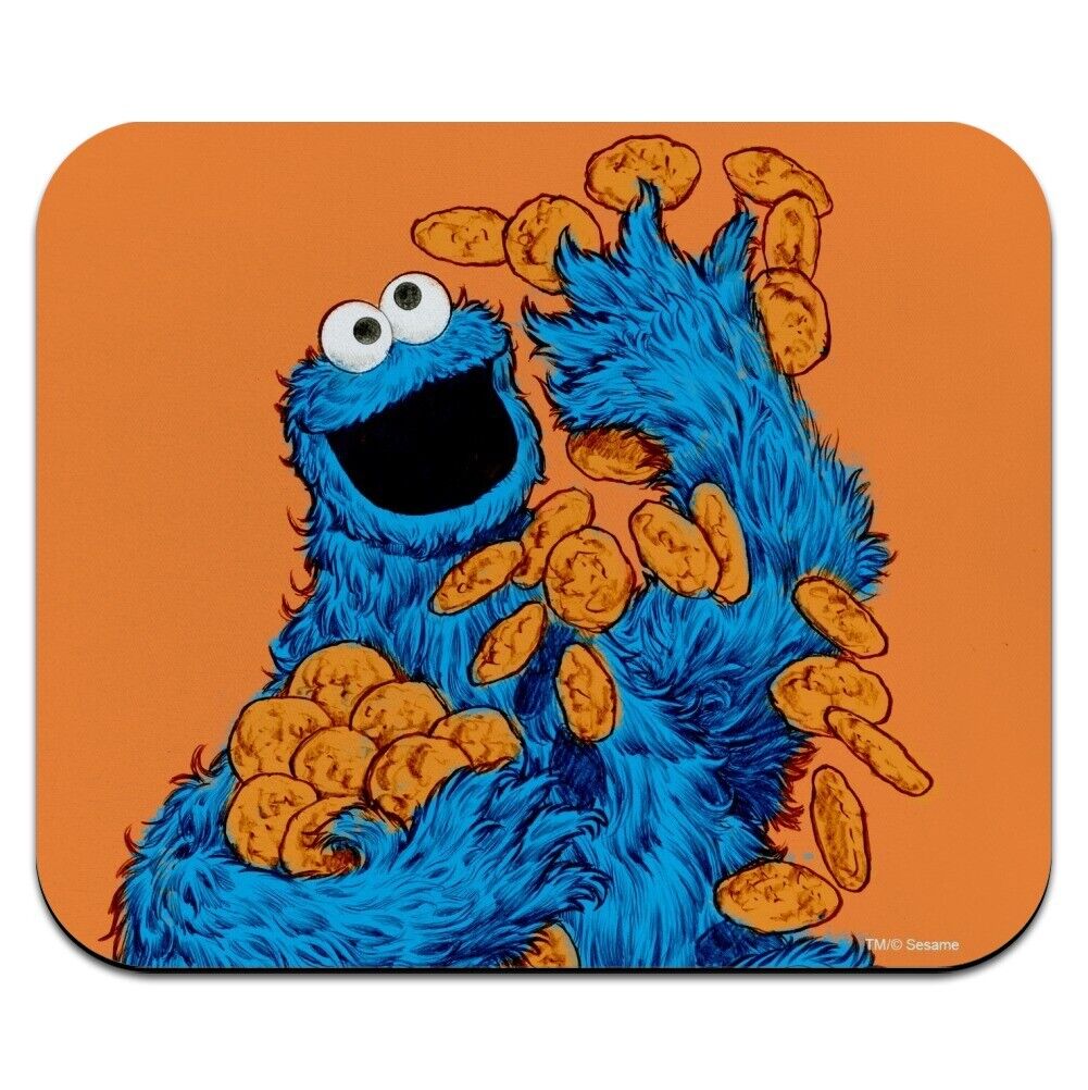 Sesame Street Vintage Cookie Monster Low Profile Thin Mouse Pad Mousepad