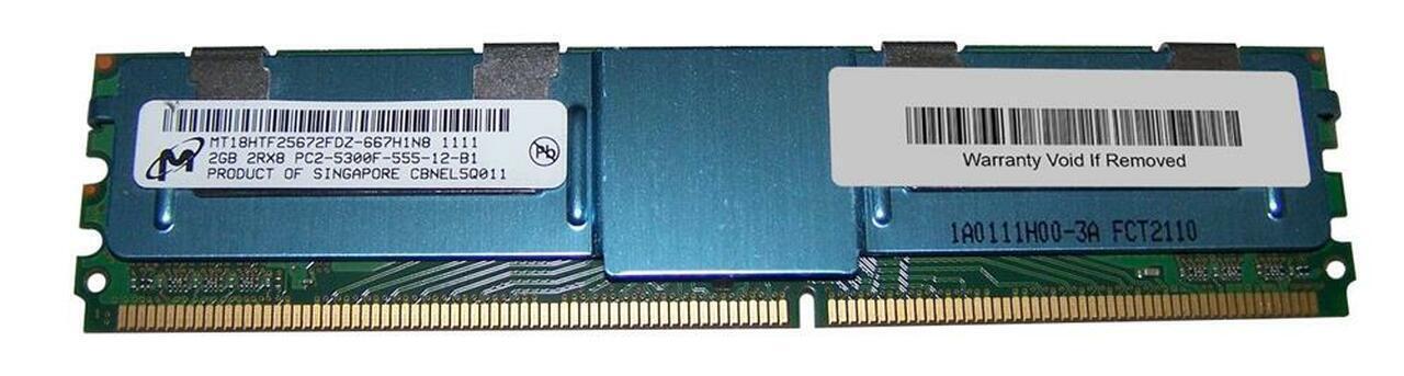 Micron 8GB (4x2GB) PC2-5300F 2Rx8 ECC FB Server Memory MT18HTF25672FDZ-667H1N8 M