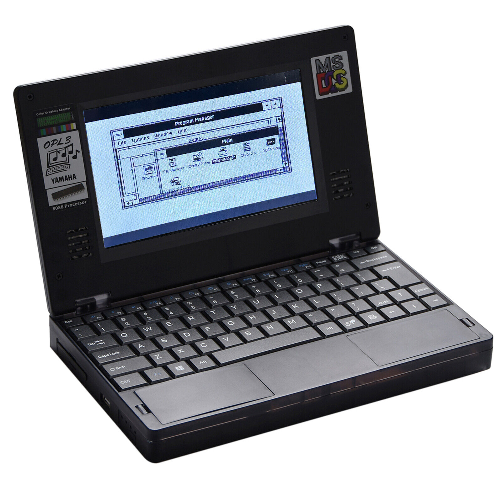 Portable Book8088 4.77MHZ 640KB Vintage Computer Mini Laptop DOS Win Ver 3.0