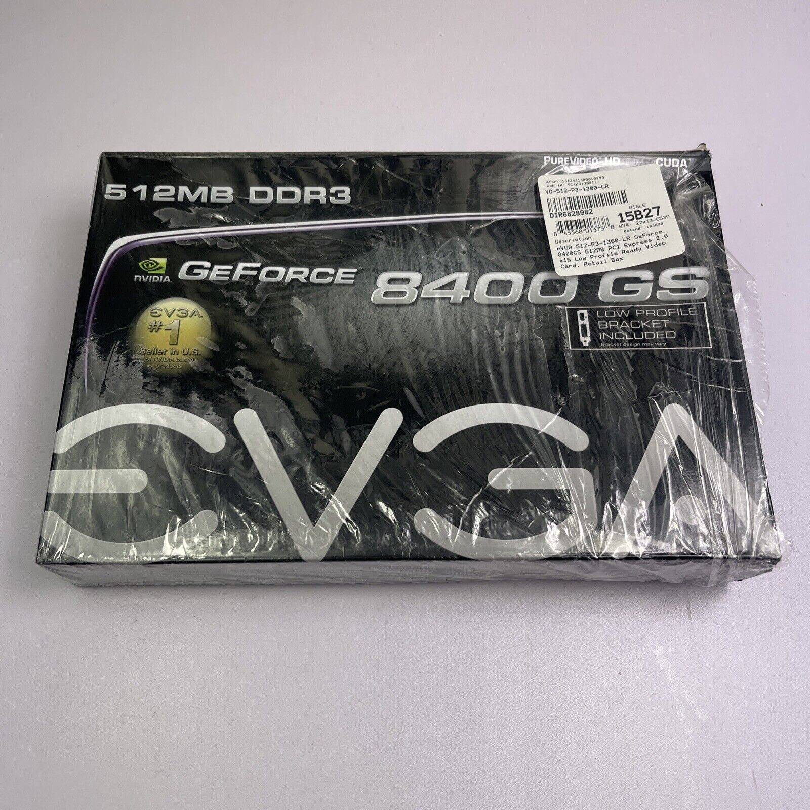 EVGA NVIDIA GeForce 8400 GS (512-P3-1300-LR) 512MB / 512MB (max) DDR3 SDRAM NEW