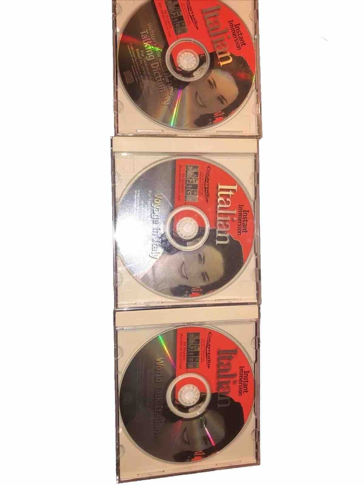 Instant Immersion Italian 3 Disc CD Group for Windows Copyright 2000