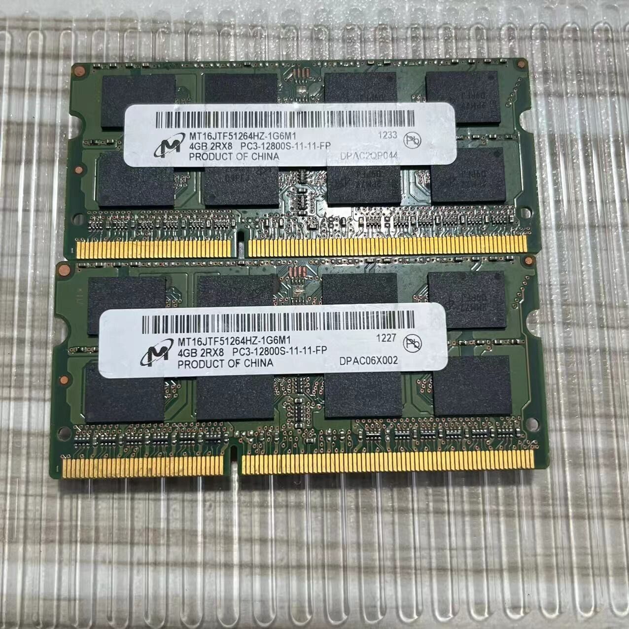 8GB KIT 2X 4GB PC3 12800S 1600Mhz SODIMM 204Pin Laptop DDR3 MEMORY RAM Microm