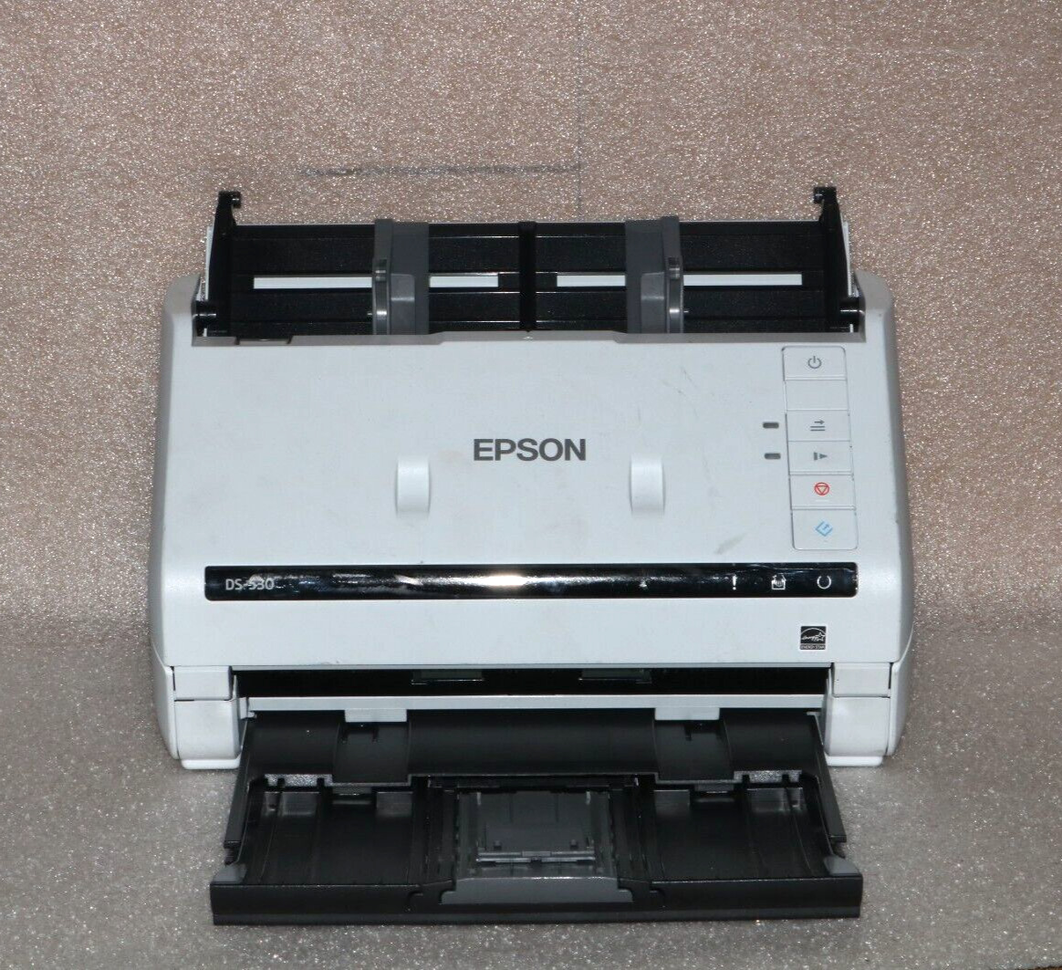 Epson DS-530 Color Duplex Document Scanner J381A, Pre-Owned .