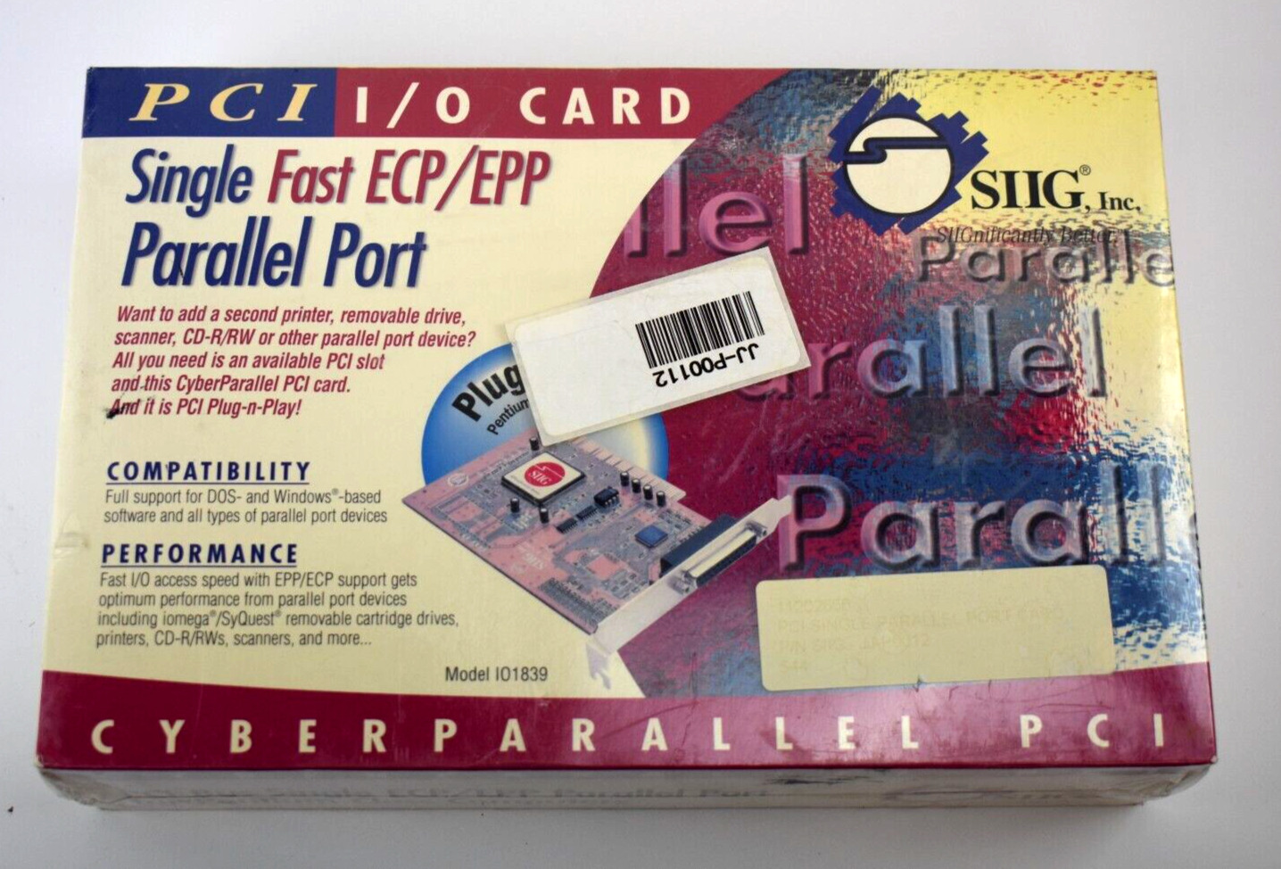 NEW SIIG ParalIel Port PCI I/O Card Single Fast ECP/EPP ~ Model IO1839