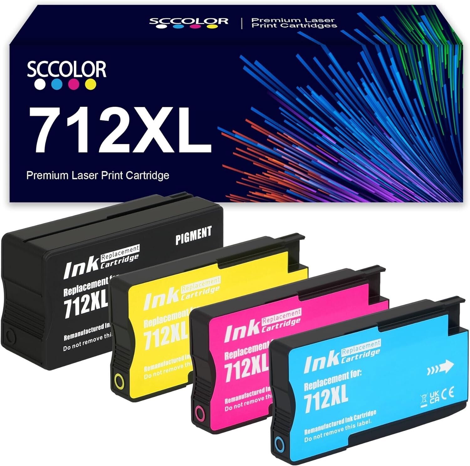 712XL Ink Cartridge for HP for DesignJet T210 T230 T250 T630 T630 T650 T650-NEW