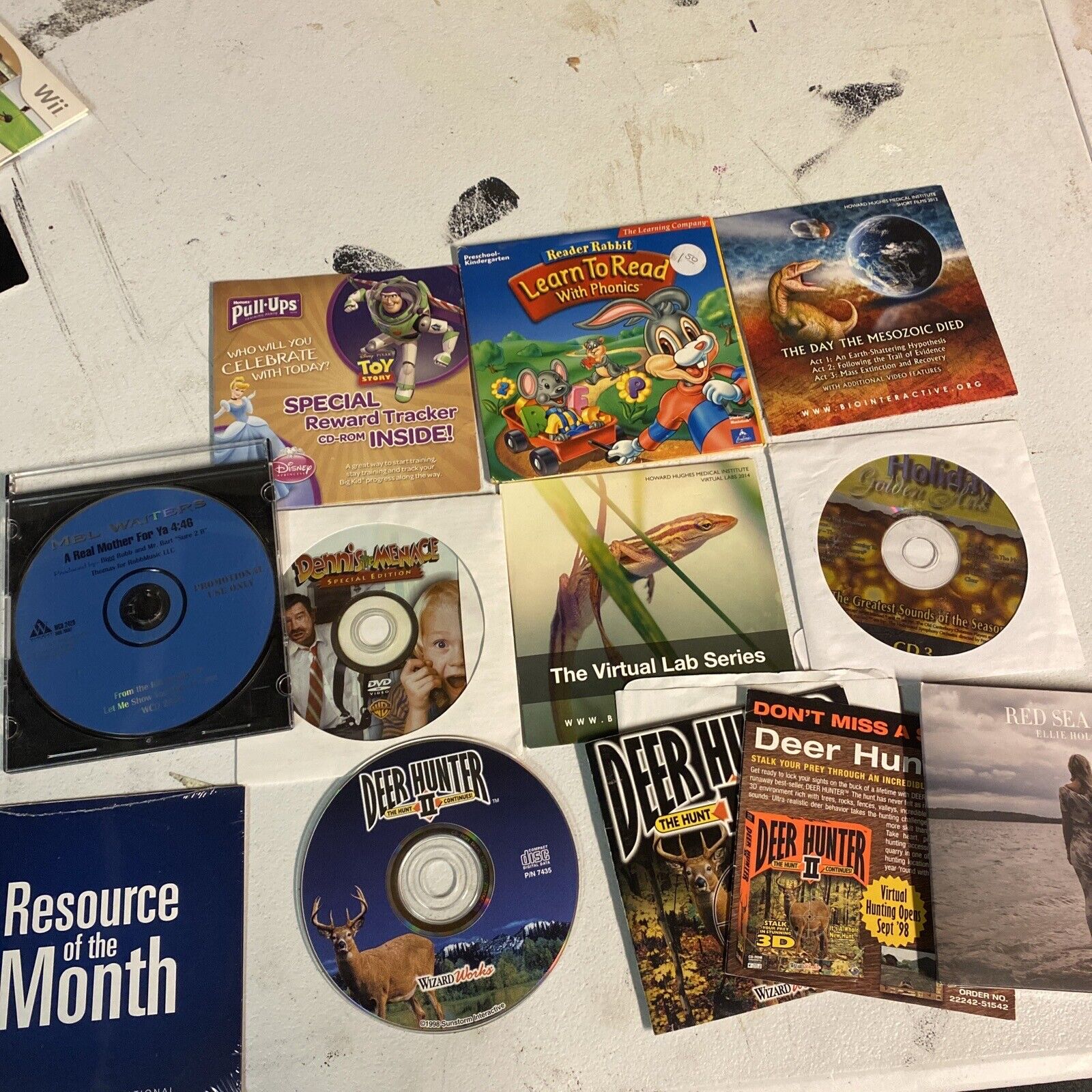 Reader Rabbit Learn to Read with Phonics - Windows 98 Deer hunter Plus Wow Lot