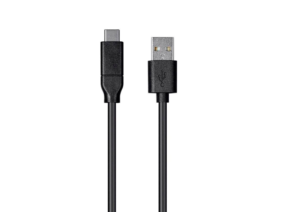 Monoprice Essentials USB Type-C to USB-A 2.0 Cable, 480Mbps, 3A, 26AWG, 13.1ft