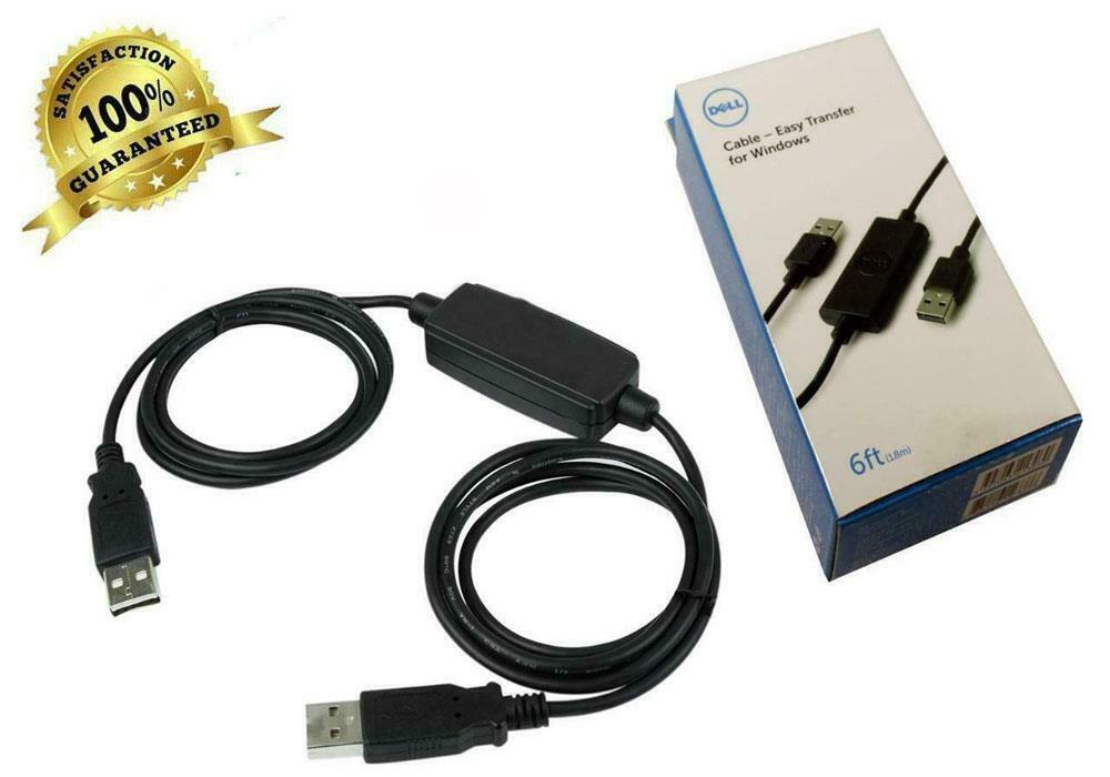 New Genuine Dell Easy Transfer USB 2.0 Cable For Windows RJ57K 6ft