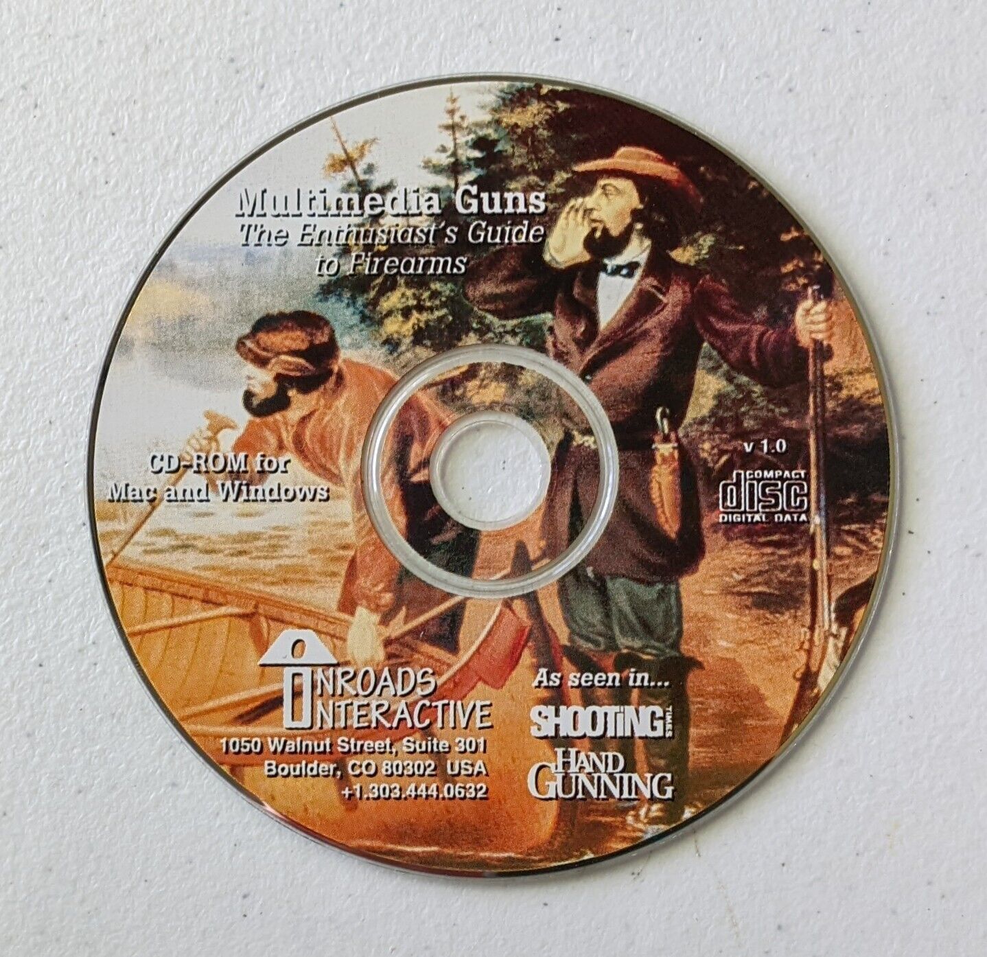 Multimedia Guns The Enthusiast\'s Guide to Firearms Interactive CD-ROM PC MAC 