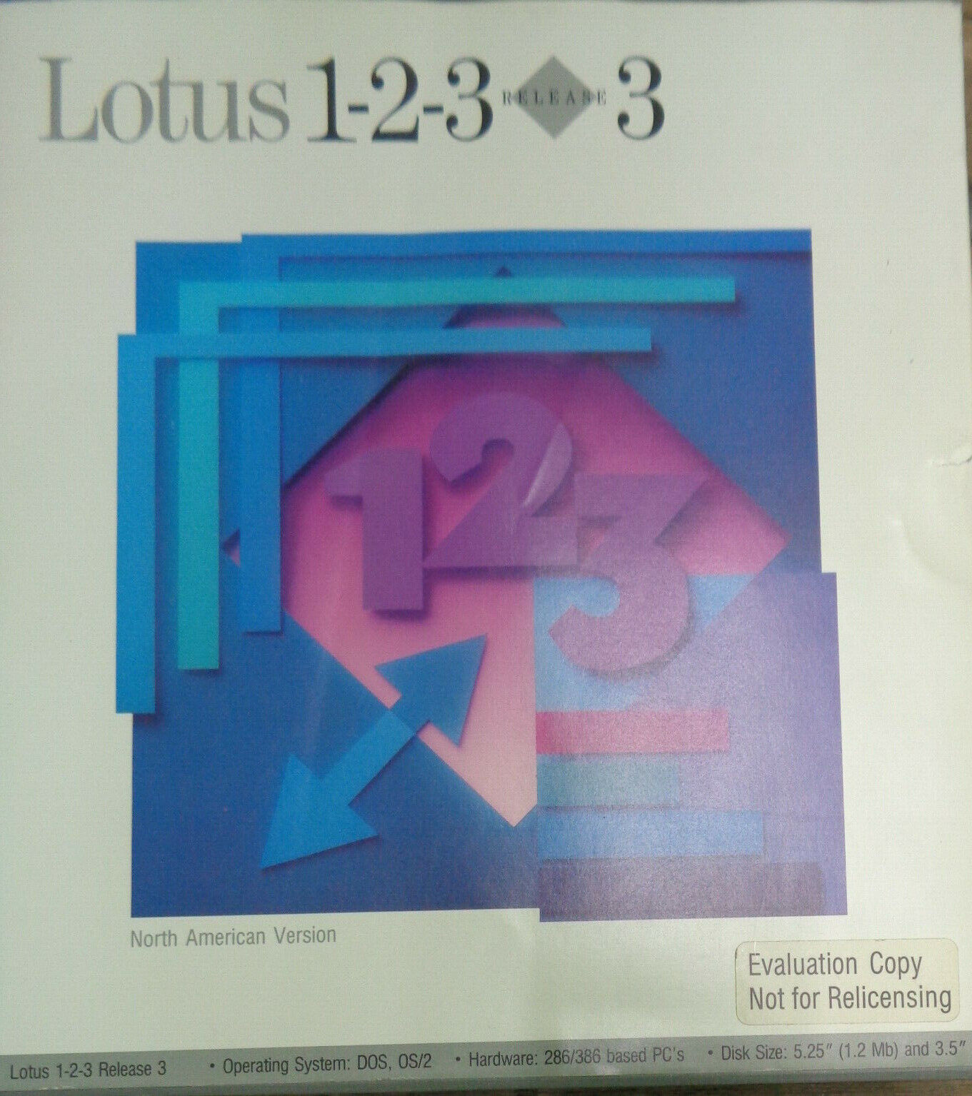 Lotus 1-2-3 Release 3 - 1989  3 1/2 & 5 1/4