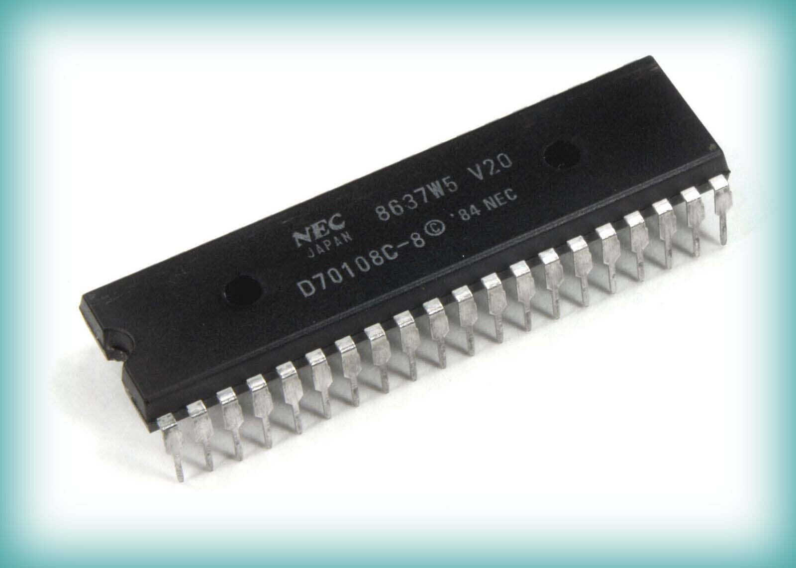 NEC V-20-8 Processor CPU, easy pin-compatible upgrade to 8088, measurably faster